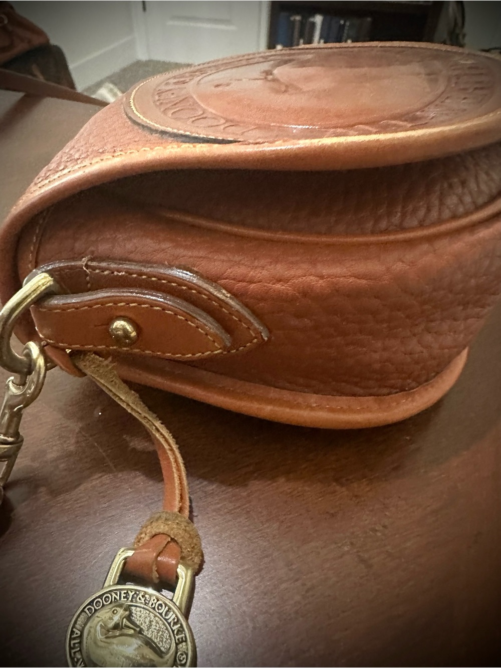 Dooney & Bourke Brown All-Weather Leather Crossbody Bag - Picture 3 of 8